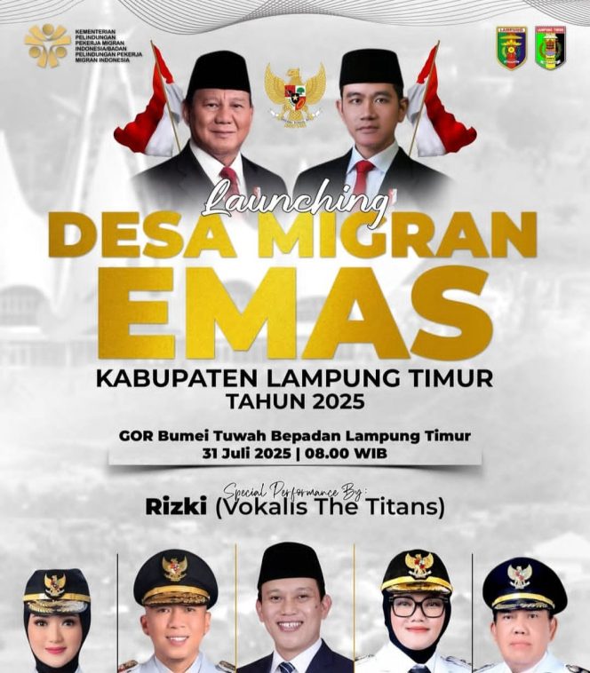 
					20 Desa Migran Emas di Lampung Timur Diluncurkan Menteri P2MI