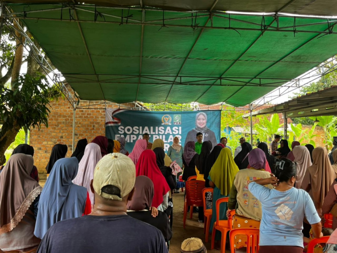
					Sosialisasikan Empat Pilar Kebangsaan, Chusnunia Ajak Warga Perkuat Ekonomi Rakyat