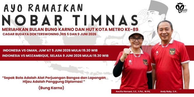 
					Ancilla : Lewat Gotong-Royong, Meriakan Bulan Bung Karno dan HUT Kota Metro